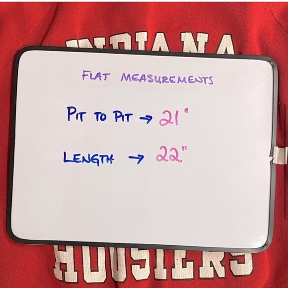 Vintage Ebert Sportswear Red Indiana University Hoosiers Crew Neck Sweatshirt L - Picture 5 of 15